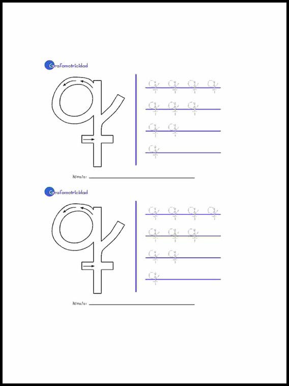 Feinmotorik mit Alphabet Spanisch zu lernen 36