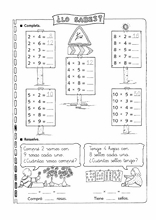 Multiplikationer fun att lära sig Spanska6